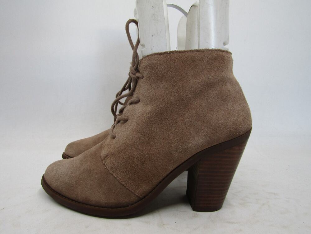 Jessica Simpson Womens Size 8 B Brown Suede Laces Ankle Fashion Boots Bootie